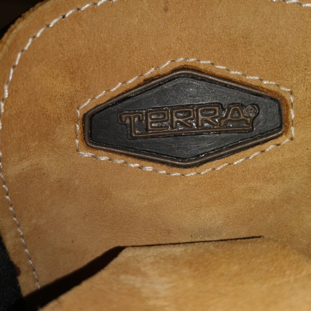 Terra Ladies Size 6 Steel Toe Tan Leather Upper Anti Fatigue Ankle Boot - Picture 2 of 12